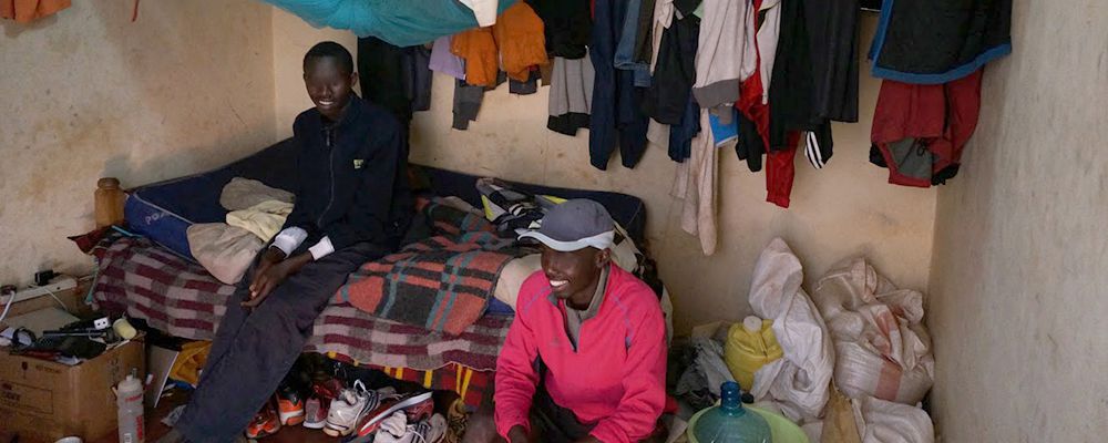 Aspiring Kenyan Runners at Home - image by Michael Peters