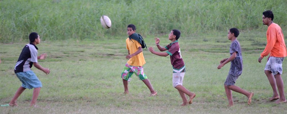 Informal Rugby Game, Rural Tonga - Image by Niko Besnier